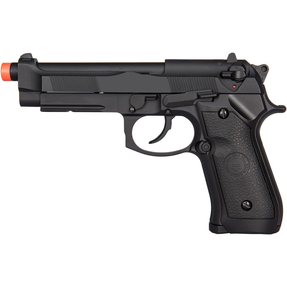 Double Bell M92 Gas Blowback Airsoft Pistol, COLOR: Black