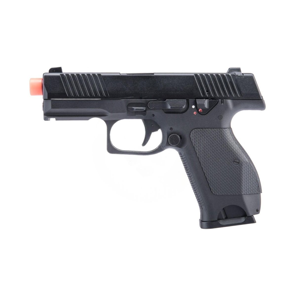 Kizuna Works KW-15K Gas Blowback Airsoft Pistol, COLOR: Black