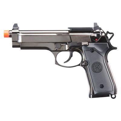 KLI KL-92 Fusion Optic Ready 6mm Dual Power CO2/Gas Blowback Airsoft Pistol - Black/Gun Metal