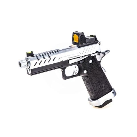 Vorsk Hi-Capa 4.3 GBB Pistol w/ Red Dot Sight, COLOR: Black &amp; Chrome