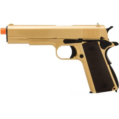 WE Tech 1911 A1 Gold Plated Airsoft Gas Blowback Pistol