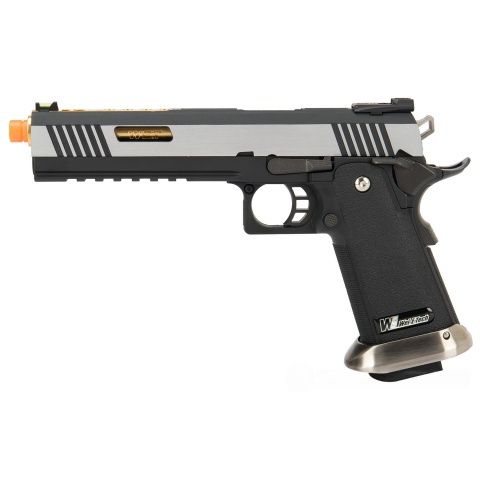 WE -Tech 1911 Hi-Capa T-Rex Competition Gas Blowback Airsoft Pistol with Sight Mount &amp; Top Ports