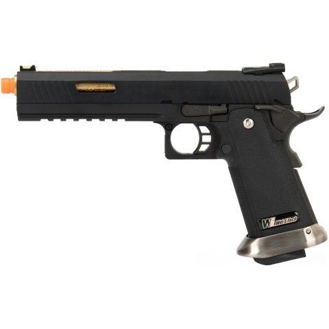 WE-Tech 1911 Hi-Capa T-Rex Competition Gas Blowback Airsoft Pistol with Sight Mount &amp; Top Ports
