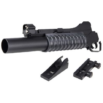 Double Bell M203 Long Type Airsoft Gas Grenade Launcher - Black