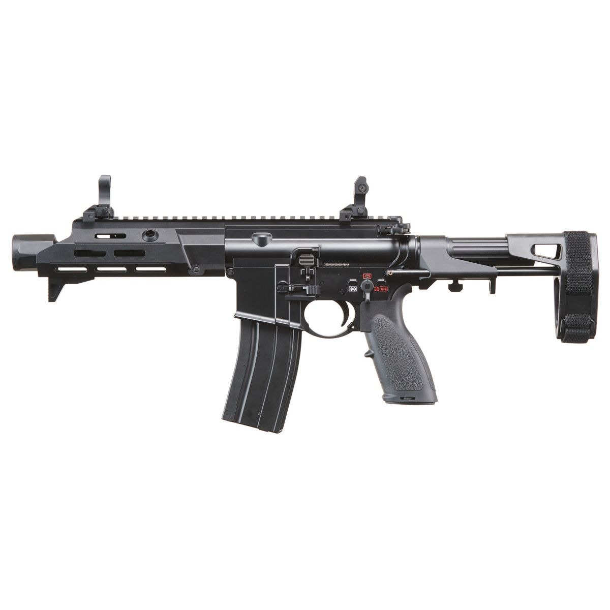 Golden Eagle GBBR Airsoft Rifle w/ 7.5" M LOK Handguard and Mock Amplifier, ATTACHMENT: Mock Amplifier