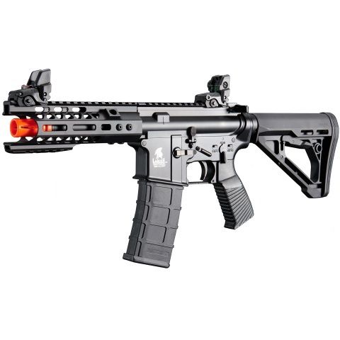 Lancer Tactical Wirecutter M4 Shorty 7" Gas Blowback Full Metal Airsoft Rifle with MLOK Rail by Golden Eagle, MODEL: Full Metal