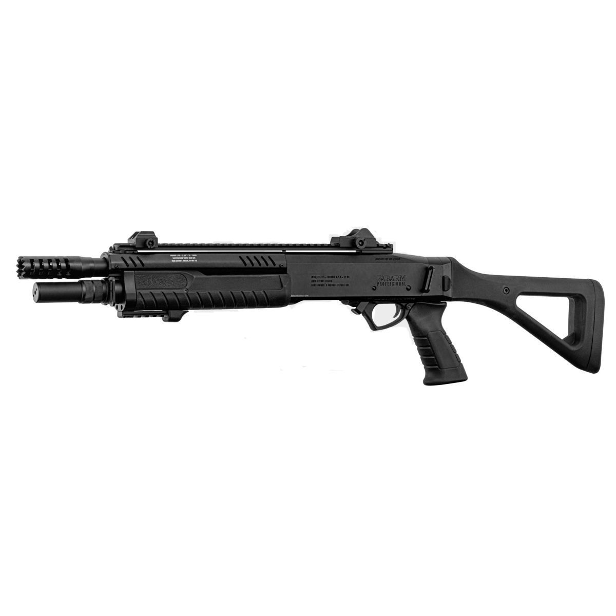 Fabarm 33" Compact Gas Pump Shotgun, COLOR: Black