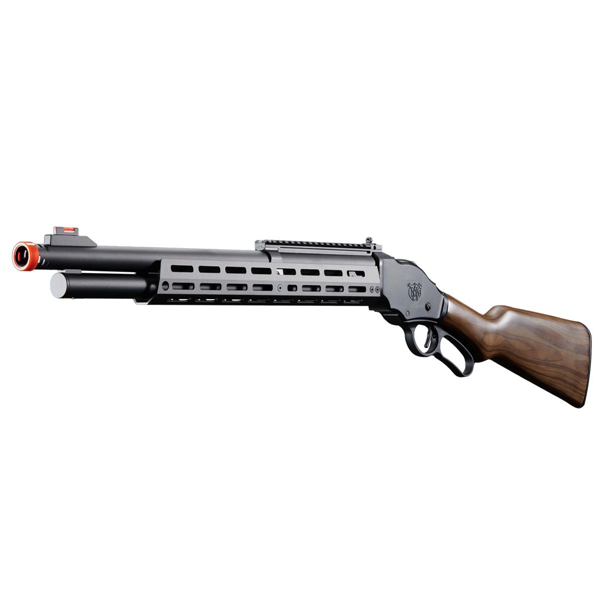 Golden Eagle Alpha Tactical Production A.T.87 Long Barrel Lever Action Gas Shotgun, COLOR: Black