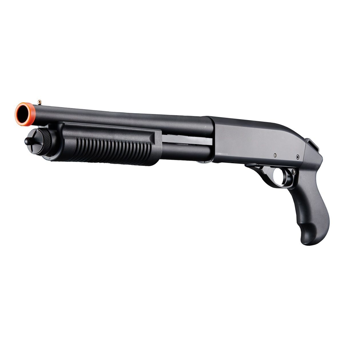 Golden Eagle M8881 3/6-Shot Pump Action Gas Airsoft Sawed-Off Shotgun, COLOR: Black