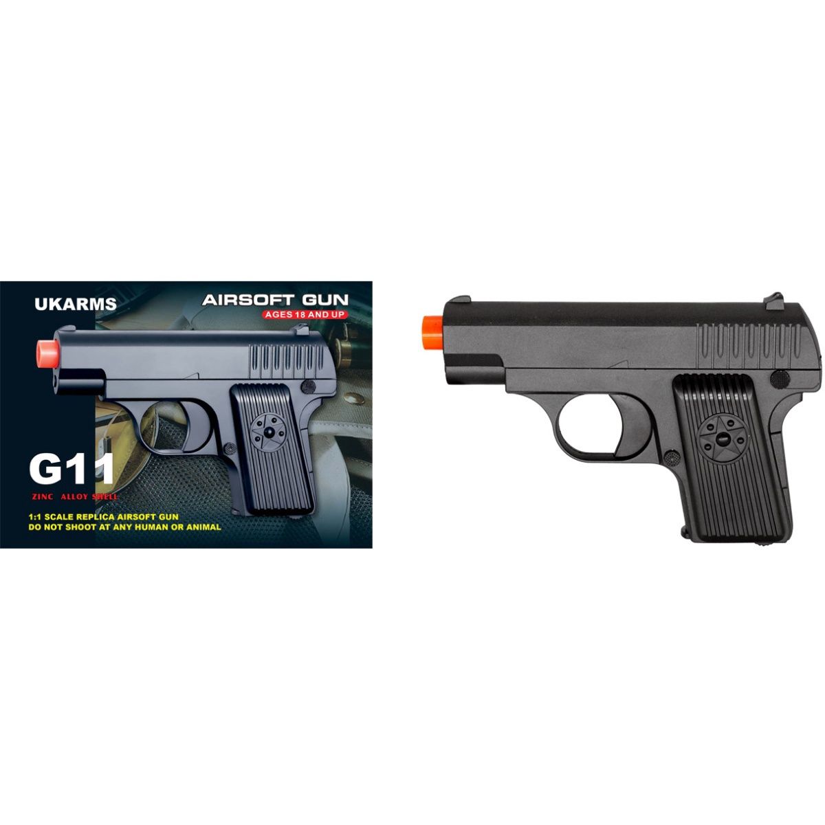 UK ARMS G11M Metal Spring Airsoft Pistol