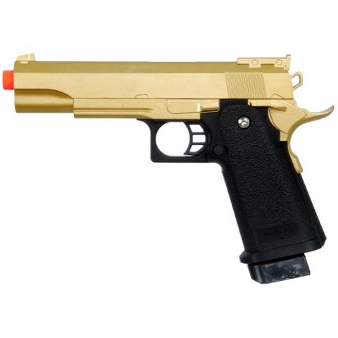 UK Arms Airsoft G6G Full Metal Spring Pistol - Gold