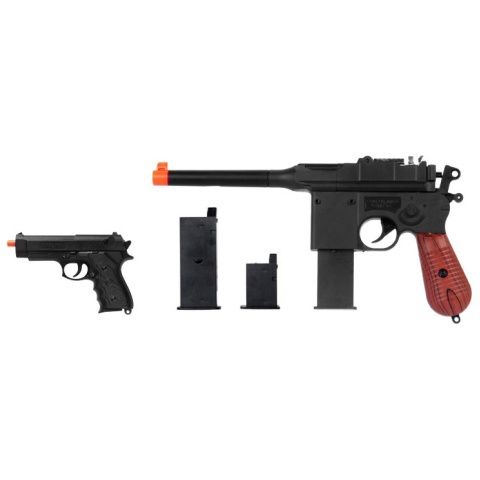 UK Arms P1308 High performance Spring Airsoft Pistol Set