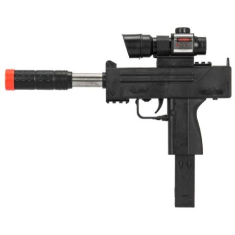 UK ARMS P2304 Spring Airsoft Uzi with Laser &amp; Scope