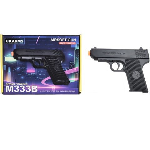 UK ARMS M333B Airsoft Spring Pistol