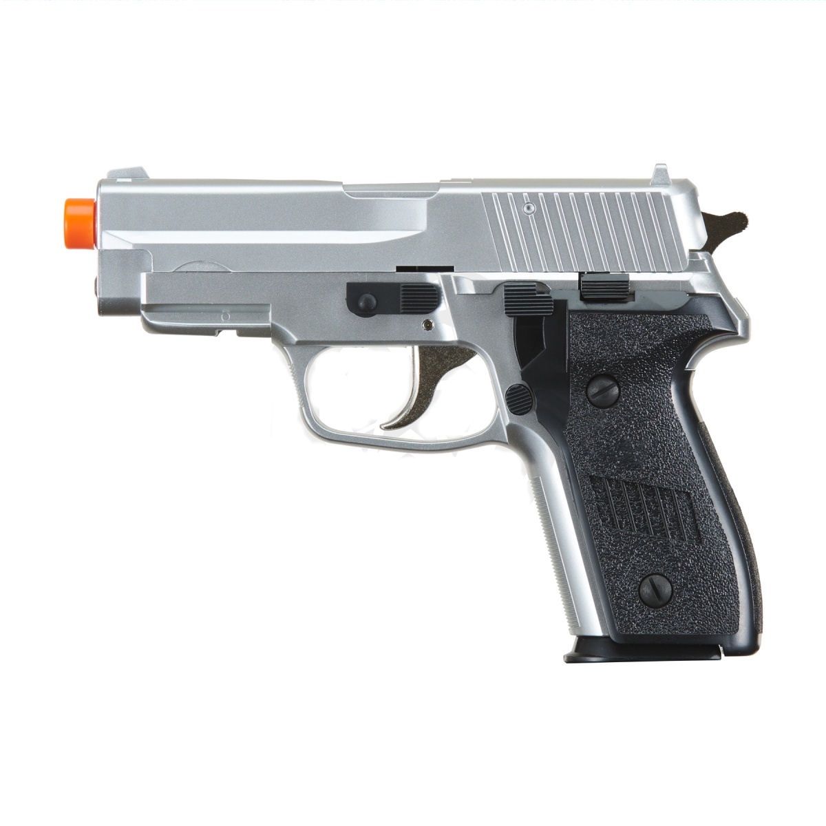 HFC Airsoft Premium Spring Side Arm Pistol - Silver