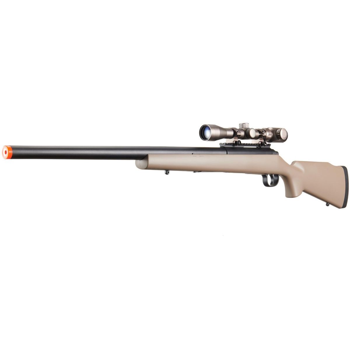 Golden Ball Bolt Action Airsoft Spring Powered Sniper Rifle with Metal Scope