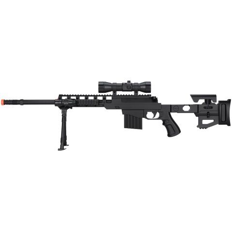 UK Arms - P1402 Fully Loaded Tactical Quad RIS Sniper Airsoft Rifle