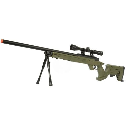 WELLFIRE SR22 Airsoft Sniper Rifle with Scope &amp; Bi-Pod