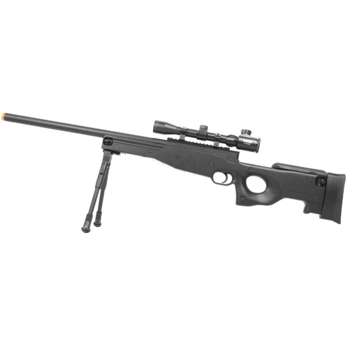 Double Eagle M59P Bolt Action Airsoft Rifle with Scope &amp; Bipod