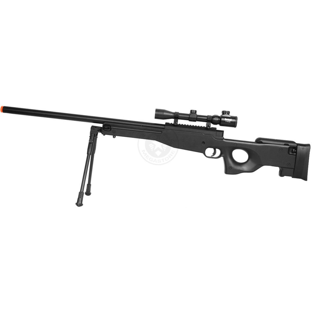 Double Eagle Full Metal L96 Bolt Action Airsoft Sniper Rifle with Scope &amp; Bi-Pod