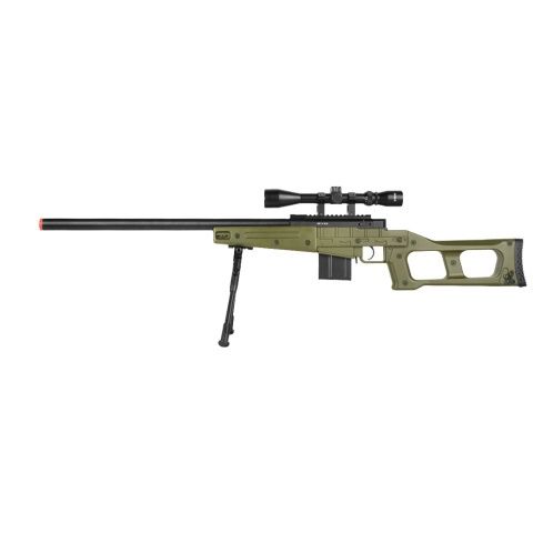 Well Fire MK96 Covert Airsoft Sniper Rifle with Scope &amp; Bipod