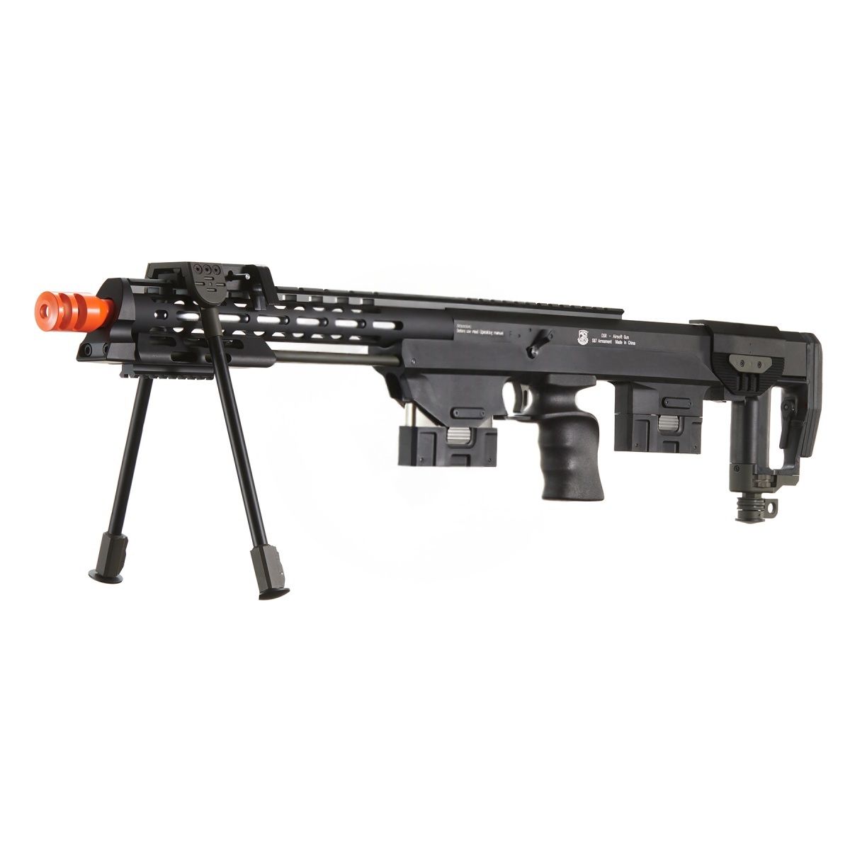 S&amp;T Gas Powered Full Metal DSR-1 Advanced Bullpup Sniper Rifle, COLOR: Black