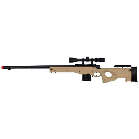 WELL Airsoft Bolt action Rifle with Fluted Barrel &amp; Scope