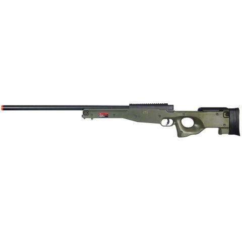 WELL Airsoft L96 AWP Bolt Action Rifle with Optic RIS, COLOR: OD Green