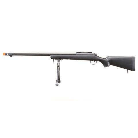 WELL MB07BBIP VSR-10 Bolt Action Airsoft Rifle with Bi-Pod 7 Fluted Barrel