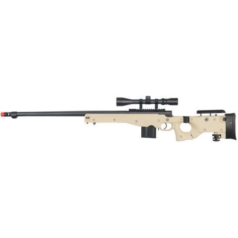 UK Arms Airsoft L96 Fluted Barrel Bolt Action Rifle with Scope