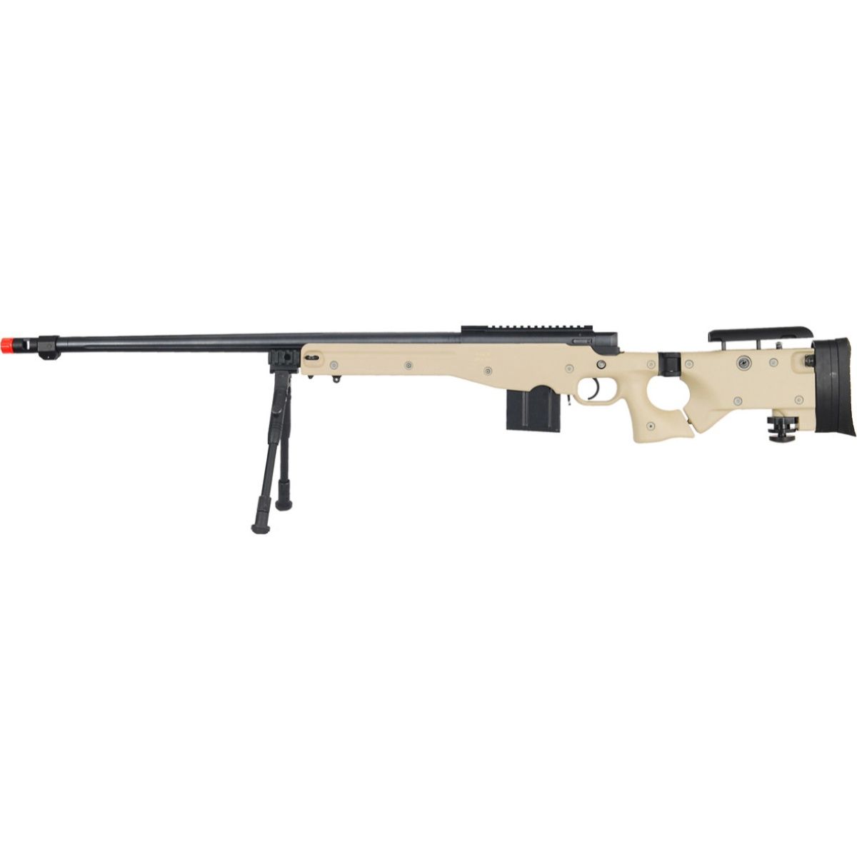 UK Arms Airsoft L96 Fluted Barrel Bolt Action Rifle w/ Bipod