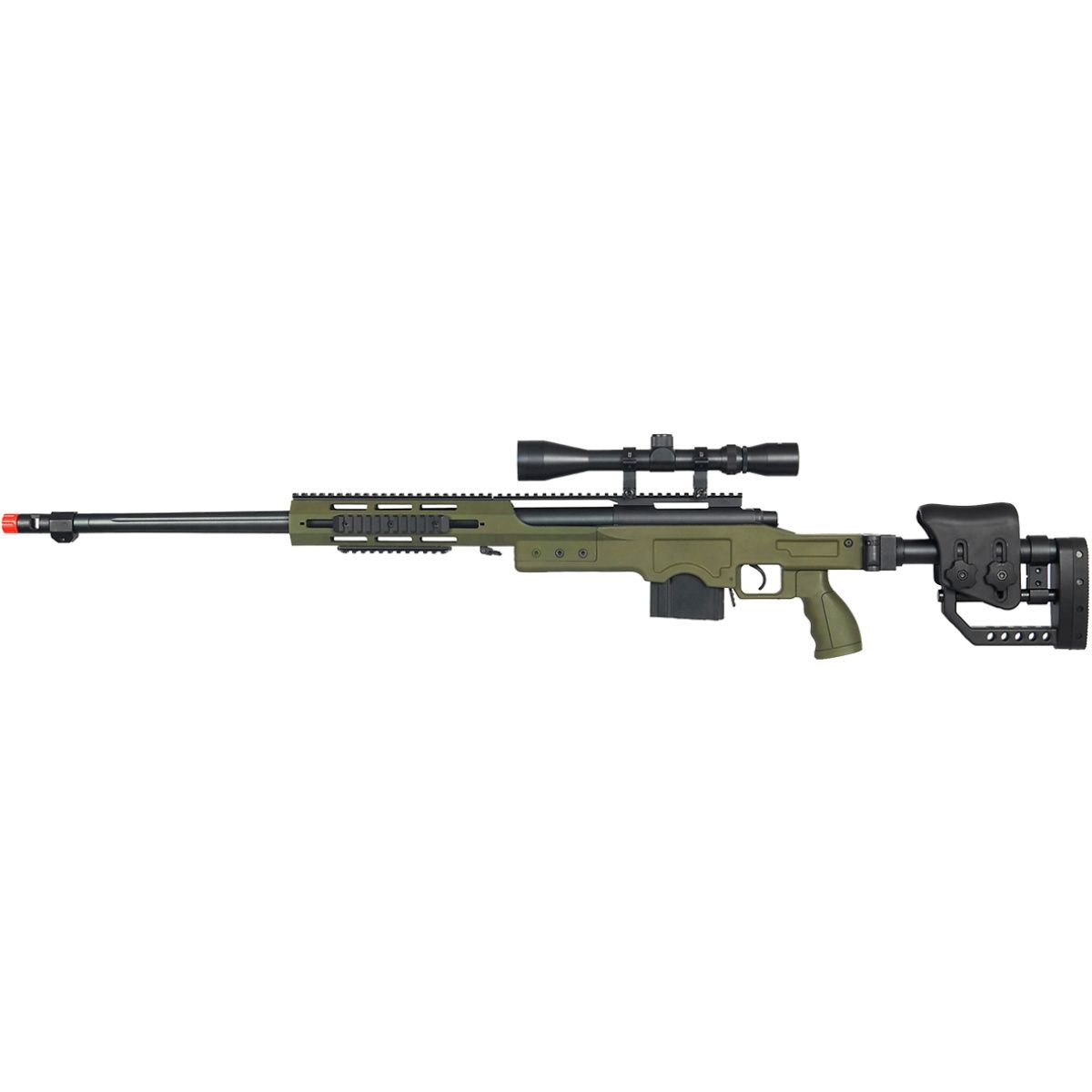 Well MB4411 Airsoft Bolt Action Sniper Rifle with 3-9x40 Scope