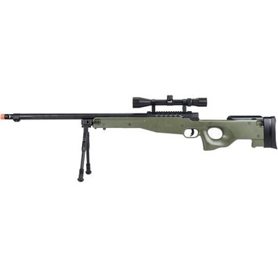 WellFire MB15 L96 Bolt Action Airsoft Sniper Rifle with Scope &amp; Bipod