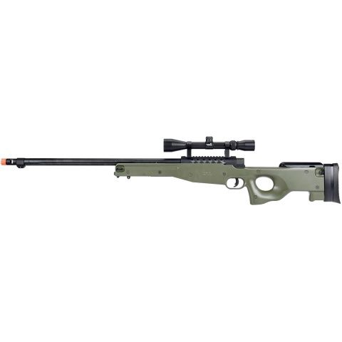 WellFire MB15 L96 Bolt Action Airsoft Sniper Rifle with Scope, COLOR: OD Green