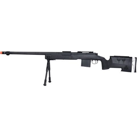WellFire MB4417 M40A3 Bolt Action Airsoft Sniper Rifle with Bipod