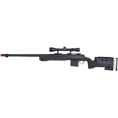 WellFire MB4417 M40A3 Bolt Action Airsoft Sniper Rifle with Scope