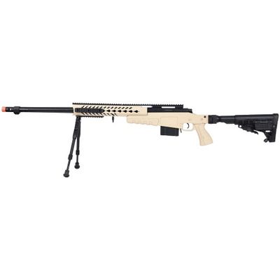 WellFire MB4418-1 Bolt Action Airsoft Sniper Rifle with Bipod