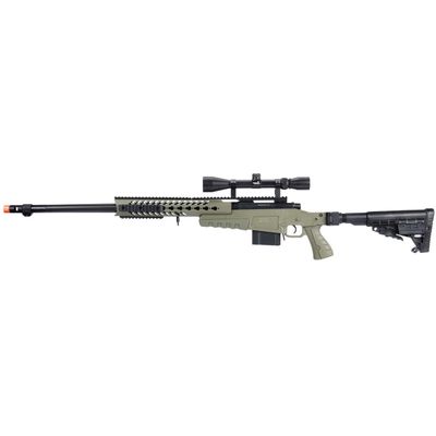 WellFire MB4418-1 Bolt Action Airsoft Sniper Rifle w/ Scope
