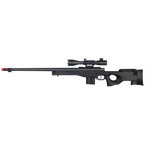 WellFire MK96 Bolt Action Airsoft Rifle with Fluted Barrel &amp; Scope