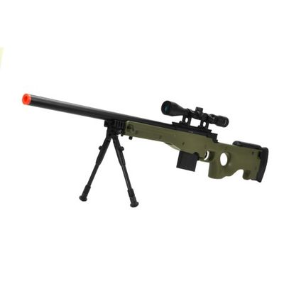 Wellfire  MK96 AWP Bolt Action Airsoft Sniper Rifle with Bipod &amp; Scope