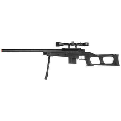 WellFire MK96 Covert Airsoft Sniper Rifle with Scope &amp; Bipod