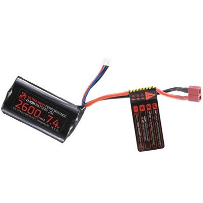 Zion Arms 7.4v 2600mAh Lithium-Ion Brick Battery - Deans Connector