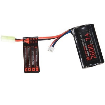 Zion Arms 7.4v 2600mAh Lithium-Ion Brick Battery - Tamiya Connector