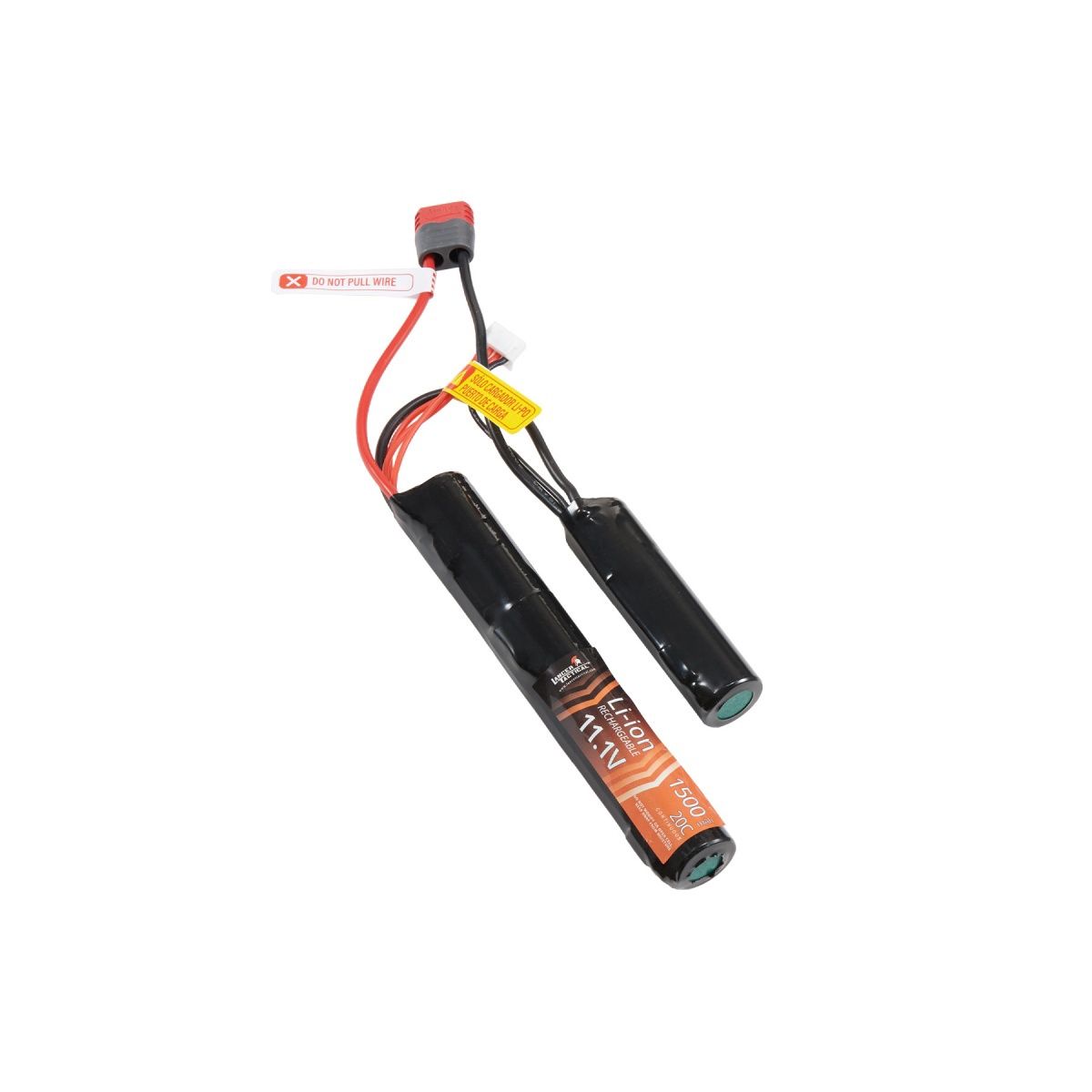 Lancer Tactical 11.1V 1500mAh 20C Nunchuck Lipo Battery - Deans Connector