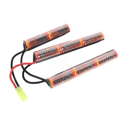VB-Power Airsoft 9.6V Ni-MH Crane Stock Type AEG Battery - 2000 MAH