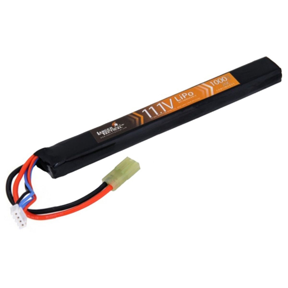 Lancer Tactical 11.1v 1000mAh 20C Long Stick Lipo Battery