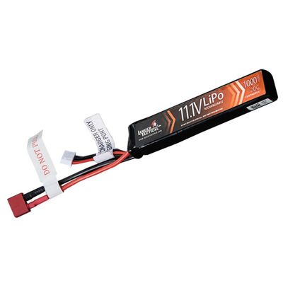 Lancer Tactical 11.1v 1000mAh 20C Stick LiPo Battery - Deans Connector