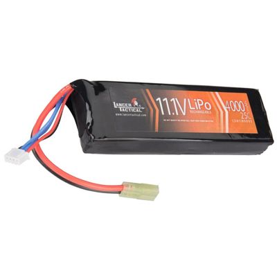 Lancer Tactical 11.1V 4000mAh 25C Brick LiPo Battery