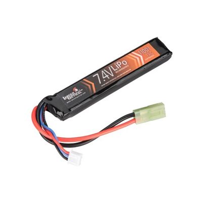 Lancer Tactical 7.4V 1100mAh 20C Stick Lipo Battery