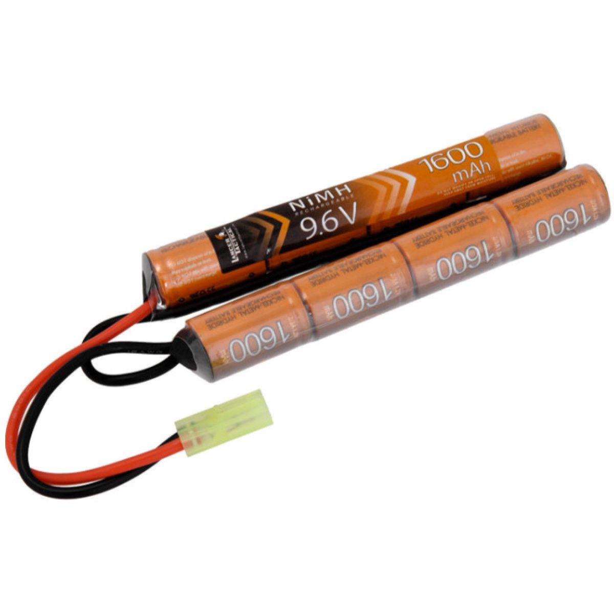 Lancer Tactical Airsoft NiMH 9.6v 1600 mAh Nunchuck Battery